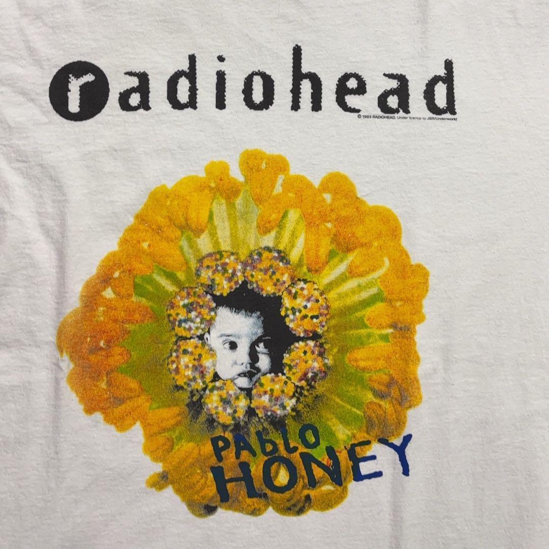 【90s】\"radiohead\" レプリカ シングルステッチ　ビンテージTシャツ