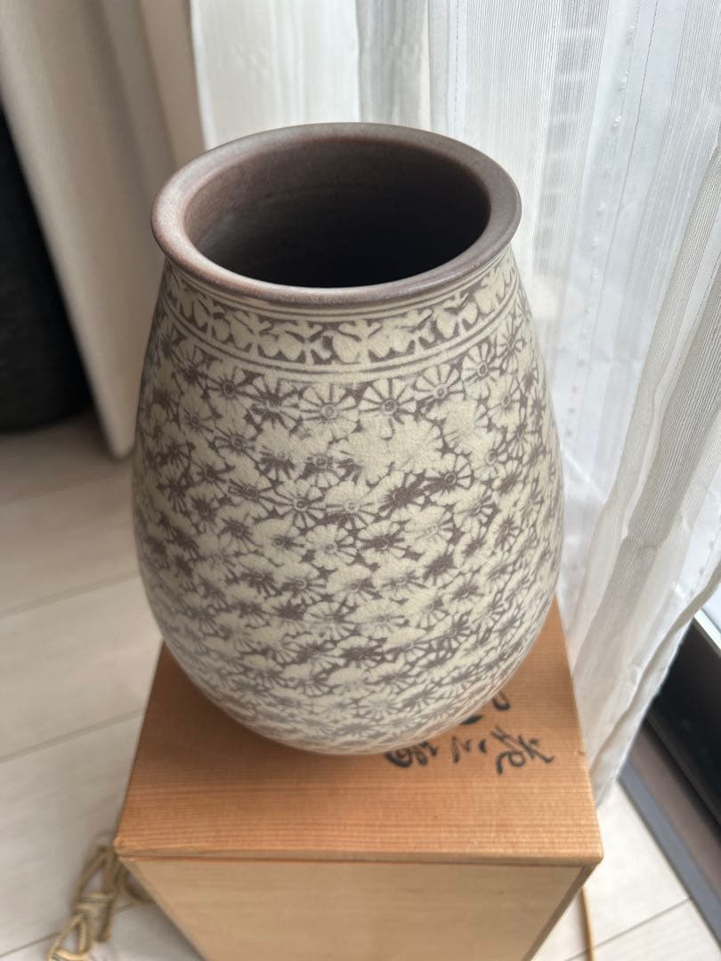 三島焼　陶器　花瓶 壺