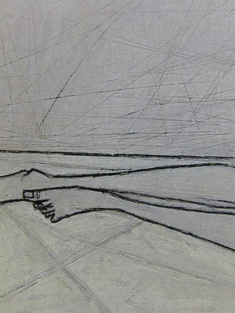 ベルナール・ビュッフェ、「Nu couche」、希少画集の額装画