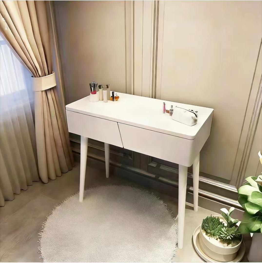 ホワイトドレッサー 訳あり品 写真をご確認 デスクのみ J106-80-01