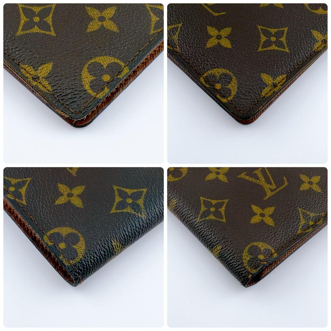 【美品】ルイヴィトン モノグラム　ミュルティプル　二つ折り財布　ブラウン