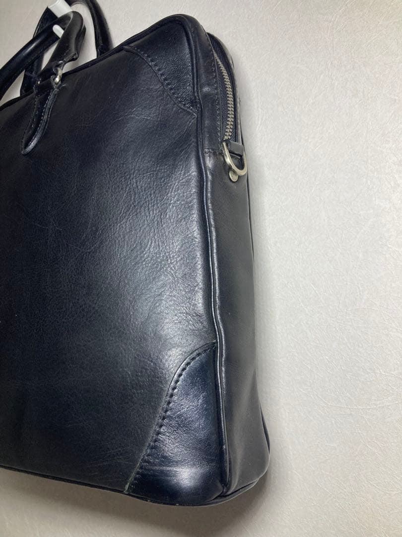 【美品】fujitaka『JADE LEATHER』ビジネスバッグ 黒