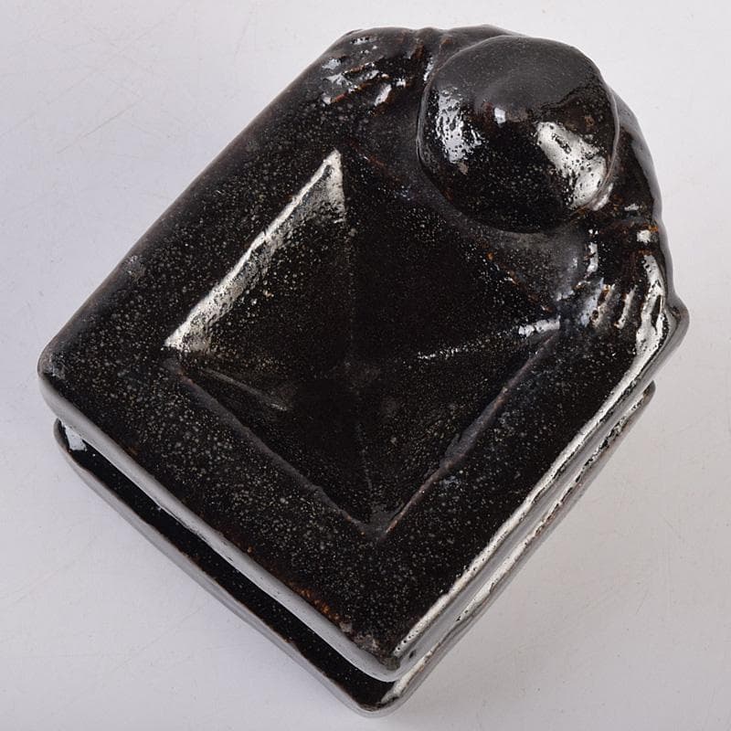 茶道具 楽吉左衛門 九代了入作 一閑人 蓋置 共箱 V R9013 - メルカリ