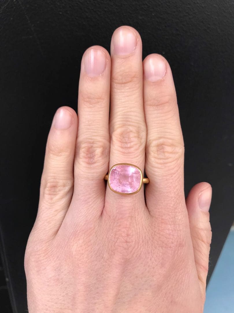 ま*】様 マリーエレーヌドゥタイヤック　希少　キャンディピンクトルマリンリング