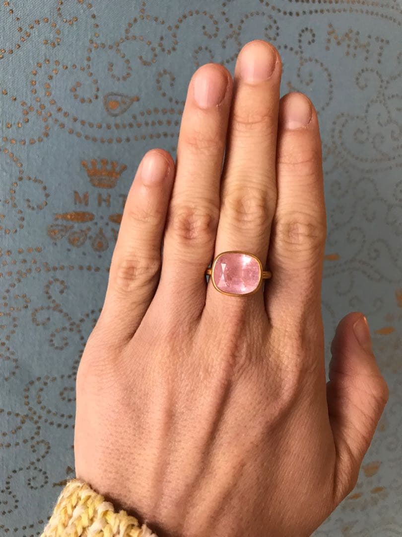 ま*】様 マリーエレーヌドゥタイヤック　希少　キャンディピンクトルマリンリング