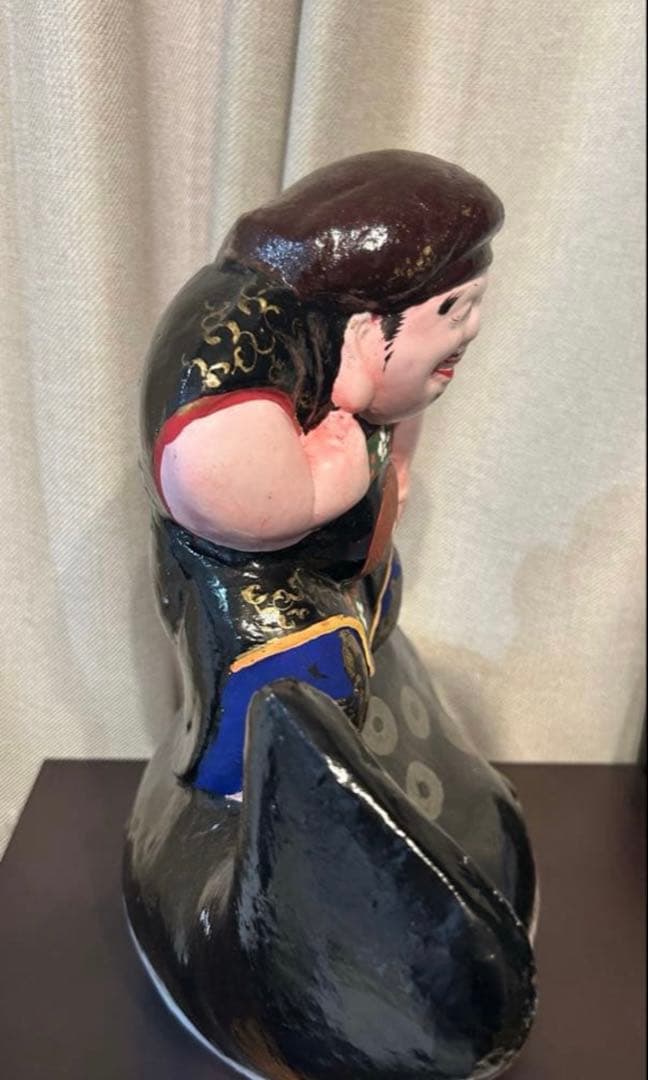 希少 長野県 中野雛人形 ふぐ乗り大黒天 中野人形 中野土びな 土雛