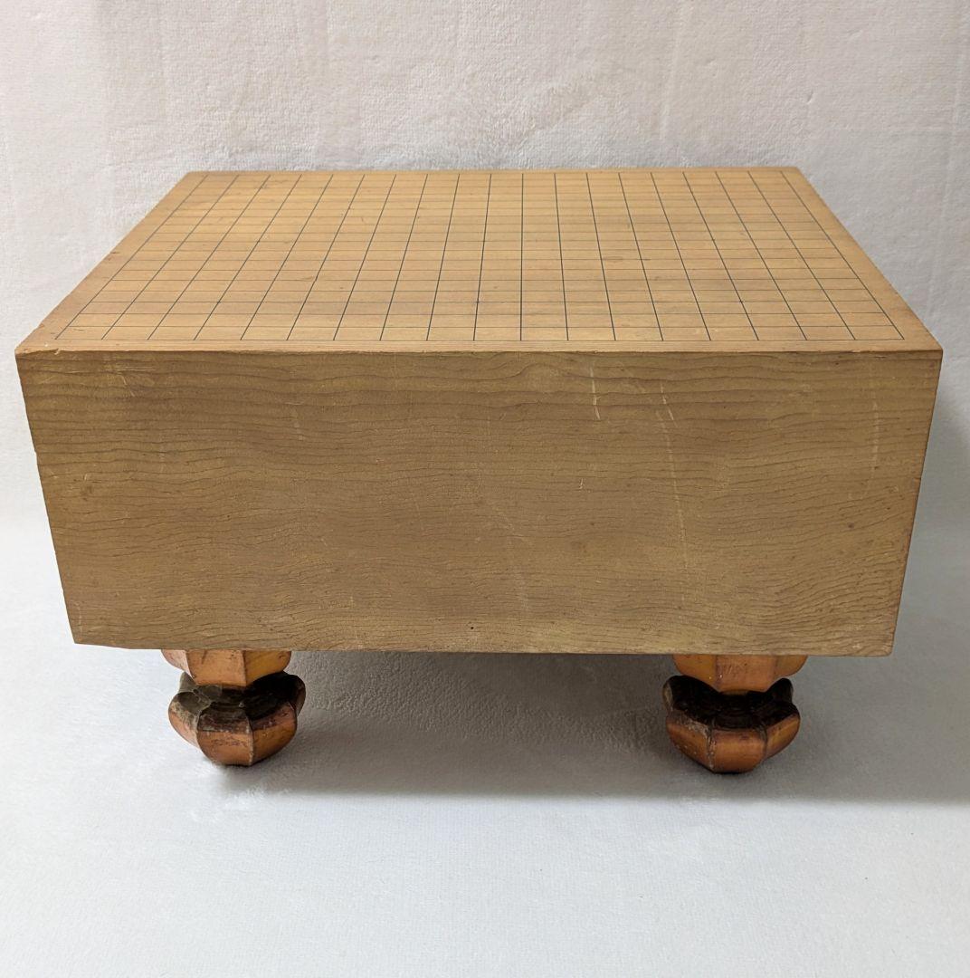 極厚5.7寸 足付囲碁盤 柾目 厚さ17.2cm へそあり