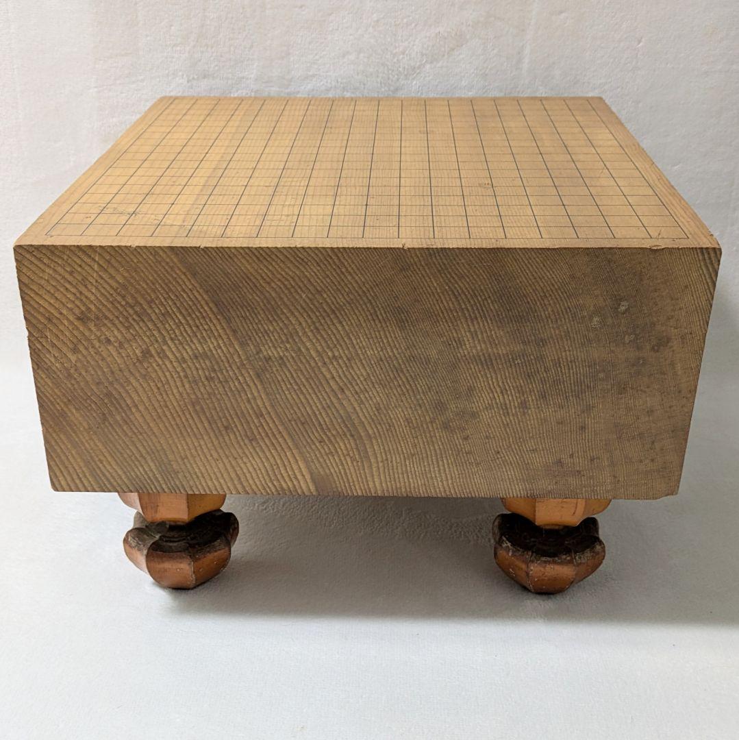 極厚5.7寸 足付囲碁盤 柾目 厚さ17.2cm へそあり