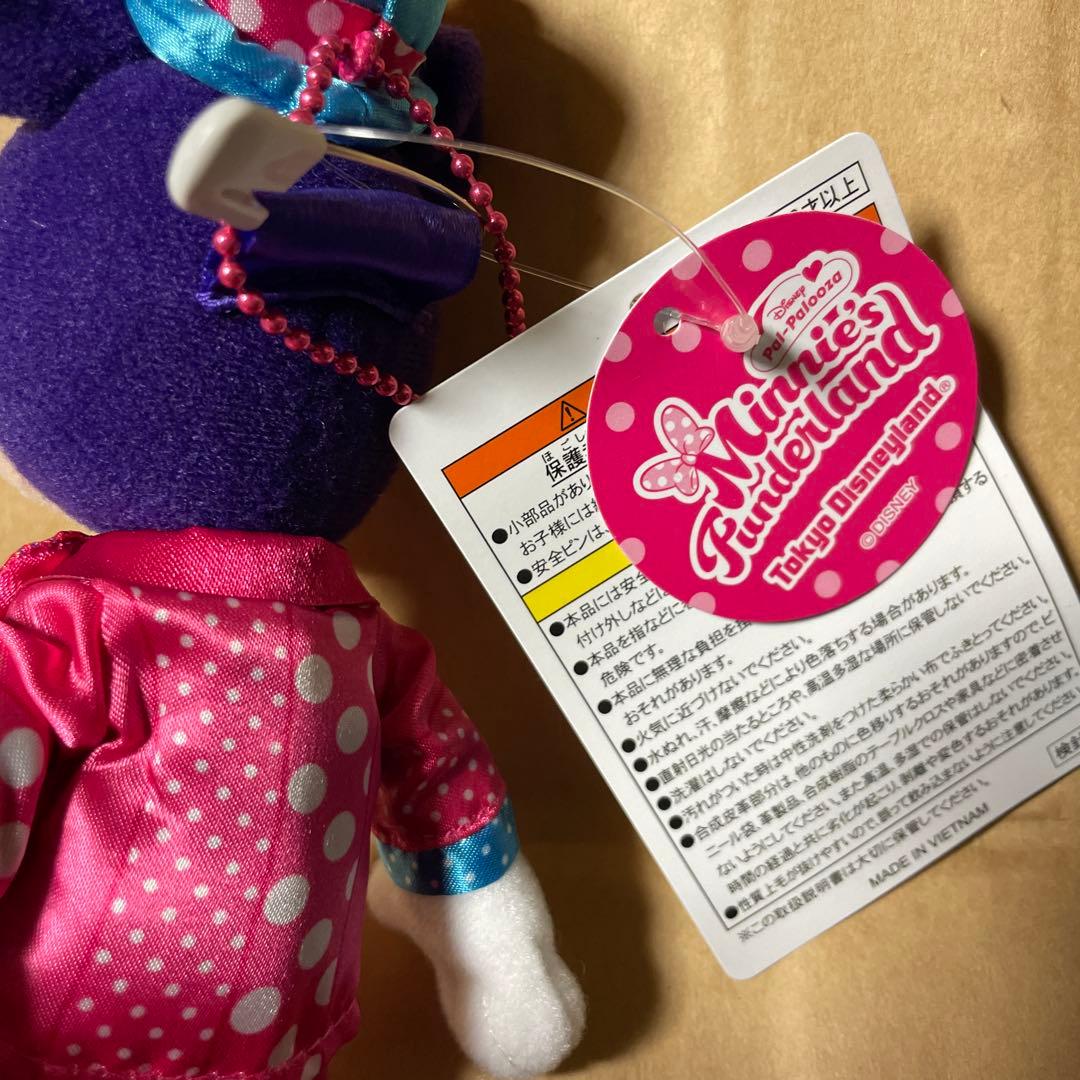 タグ付　ミニーファンダーランド ミッキーぬいぐるみバッチ 東京ディズニーリゾート