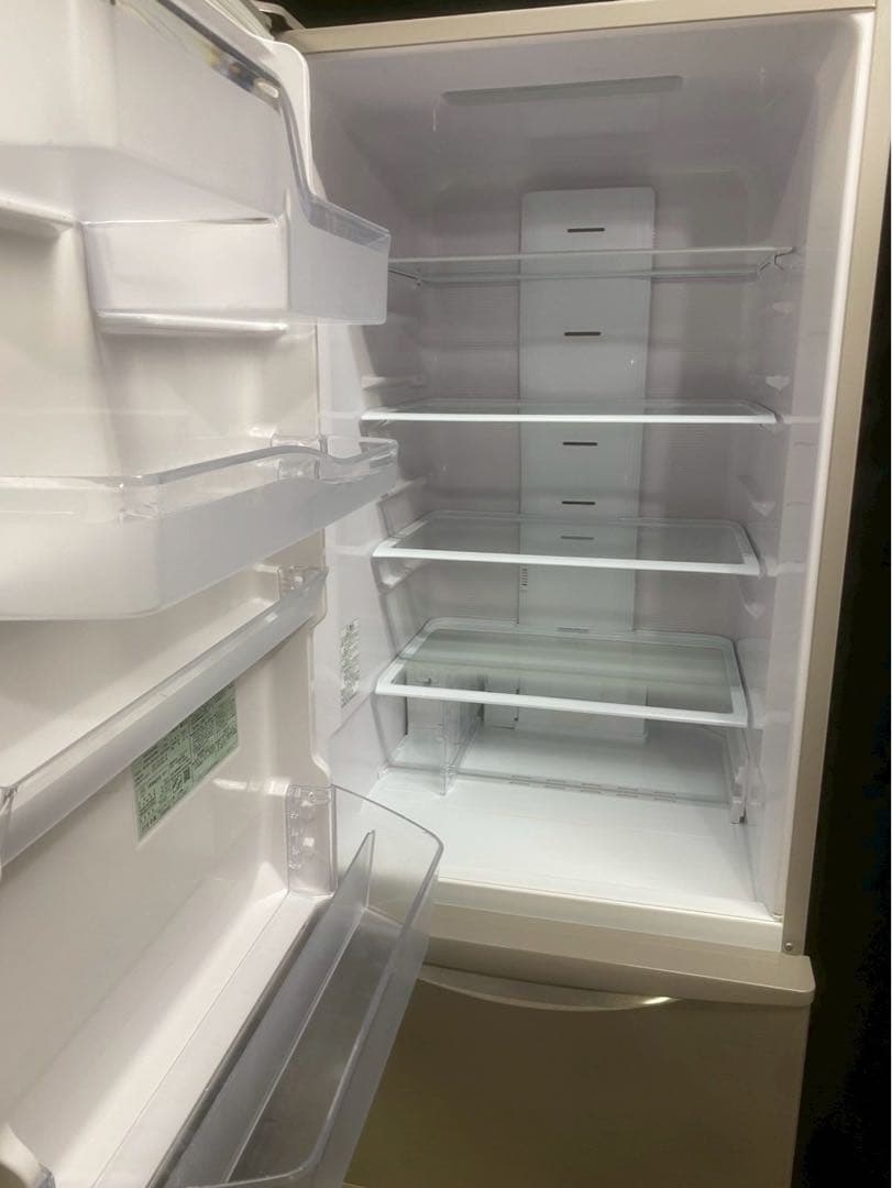 【mon】HITACHI 3ドア冷蔵庫 R-K380HVL(T)375L