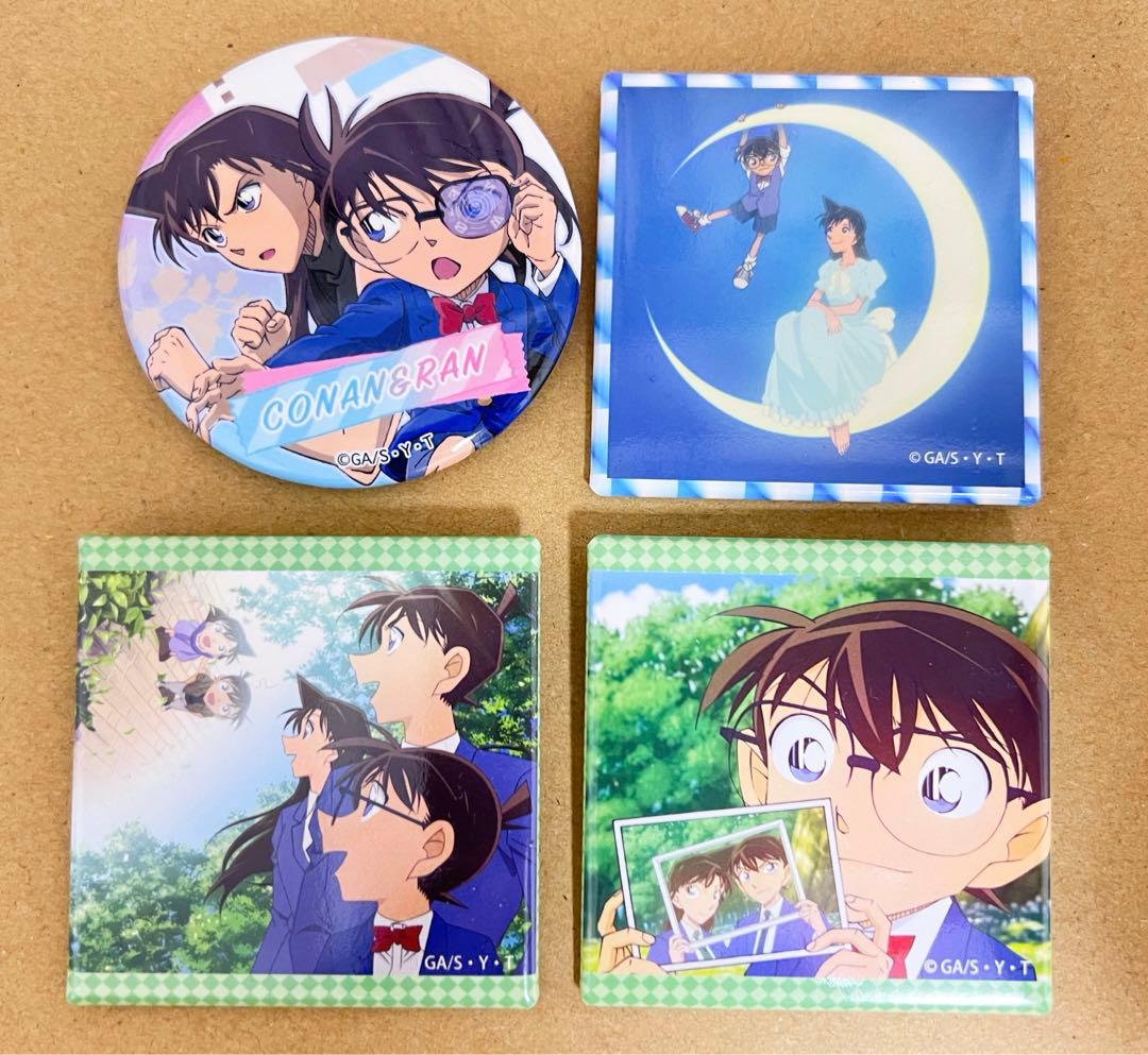 名探偵コナン コナンランド メモリアル缶バッジ 毛利蘭 コナン 新一