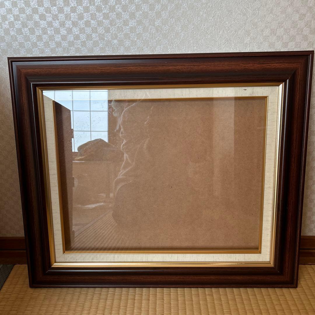 ★明日まで価格★ 6号　四季を彩る12月風景画　専用保存箱と額縁のセット