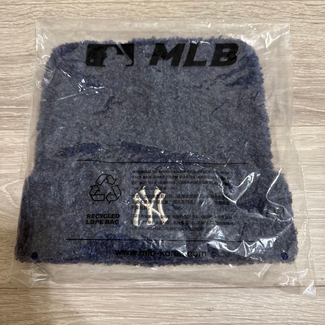 新品・未開封】MLB KOREA 猫耳ニット帽 新品未開封 ビーニー 韓国限定