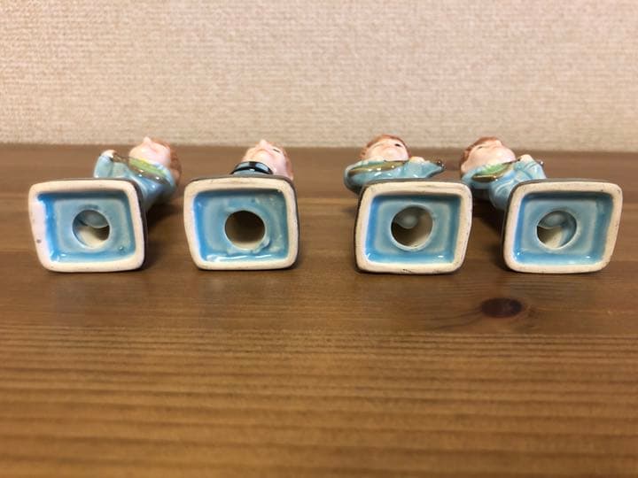 ☆ビートルズ 陶器製 人形 4体セット 手塗 レア 希少 アンティーク雑貨