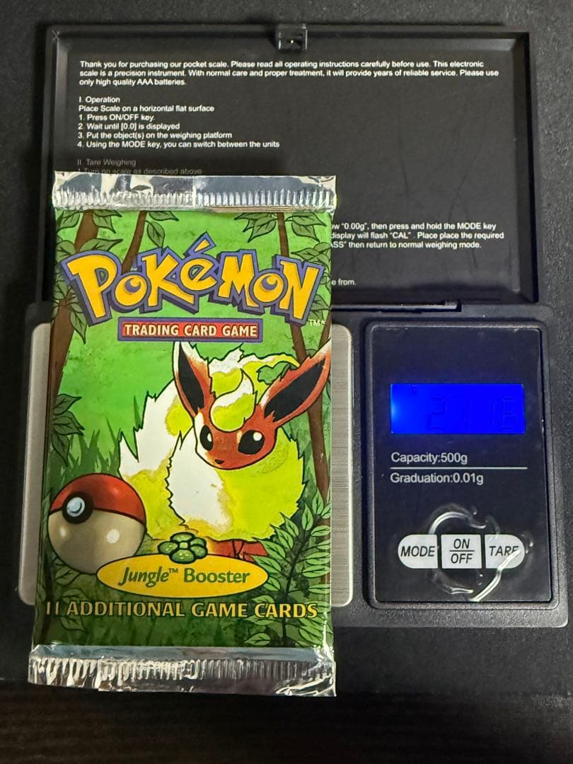 ポケモンカードゲーム Jungle Booster 英語版パック21.16g