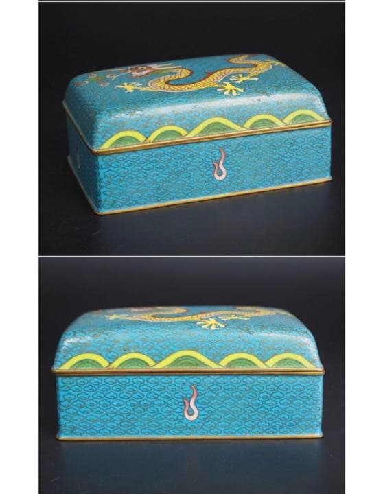 送料無料 清末～民国期 雲龍図七宝宝石箱/小箱 中国古玩 - メルカリ