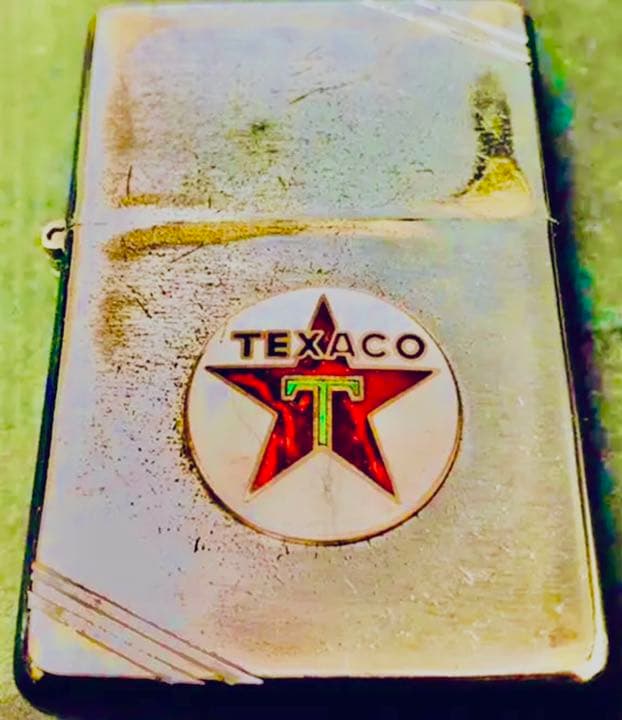 ビンテージ1991年製♠︎テキサコ★TEXACO★シャビー七宝製