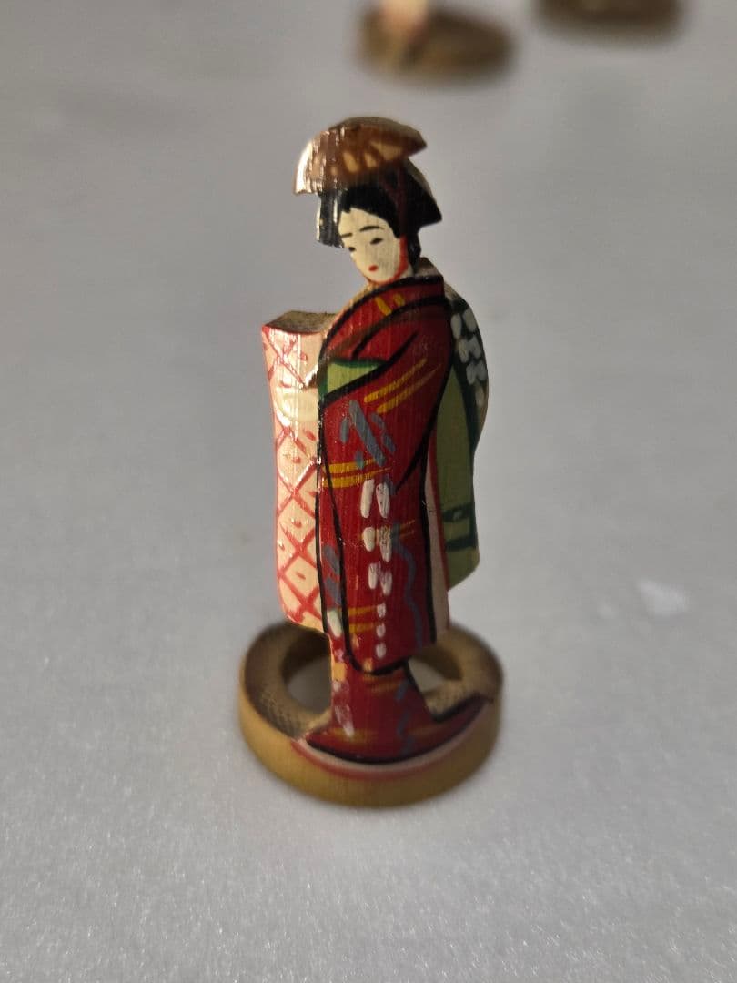 珍品 レトロな 竹細工人形5体 アンティーク - メルカリ