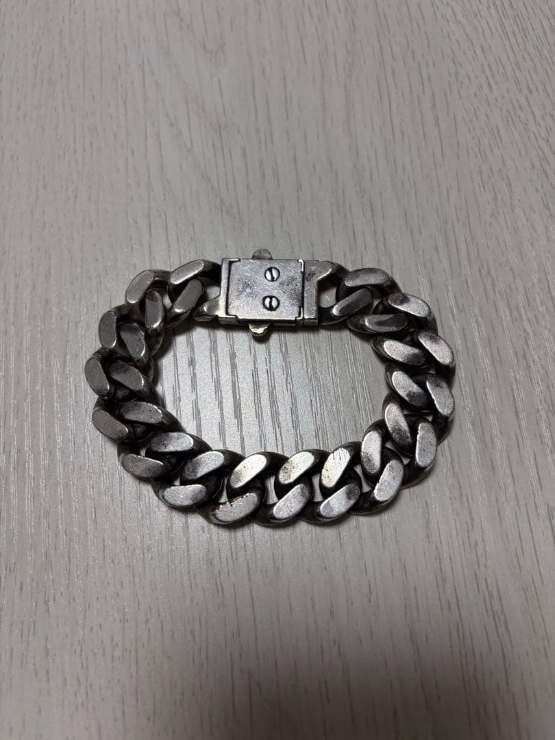 Saint Laurent サンローラン メタルカーブチェーンブレスレット