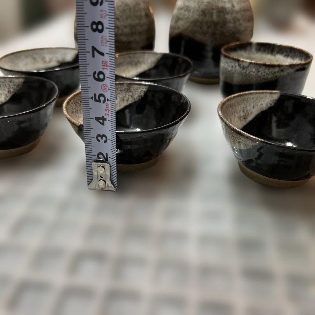 堤焼　徳利とお猪口　仙台　民芸　乾馬窯