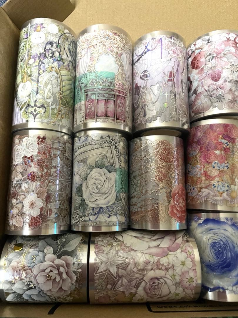 ⑤PETテープ　まとめて　マスキングテープ　海外　女の子　花