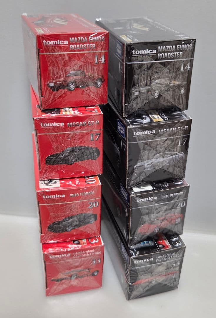 トミカプレミアム　発売記念仕様・通常版セット　計８台