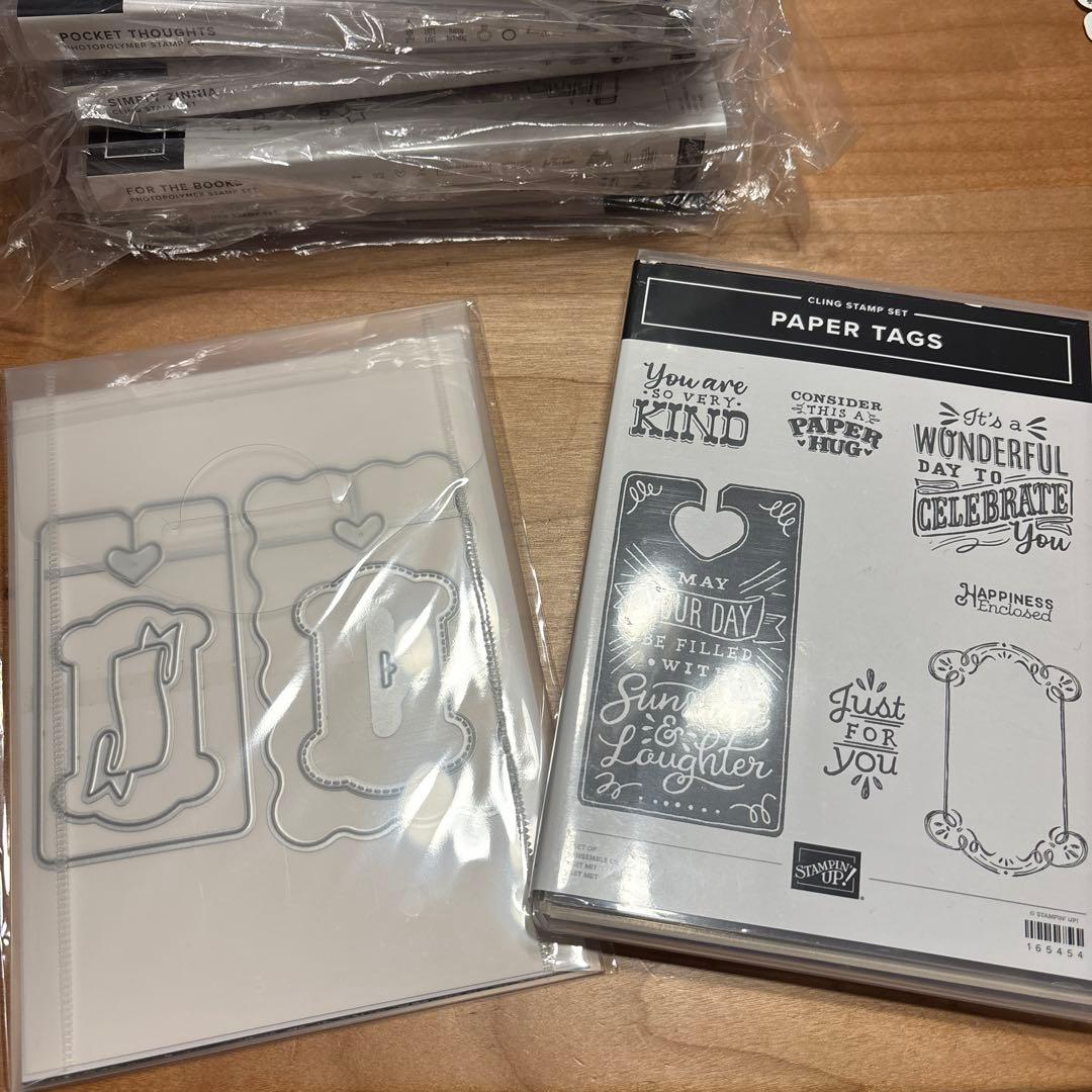 未使用一点限り♡新作大活躍ペーパータグPaper tagsスタンピンアップ 未使用一点限り♡新作大活躍ペーパータグPaper tagsスタンピンアップ