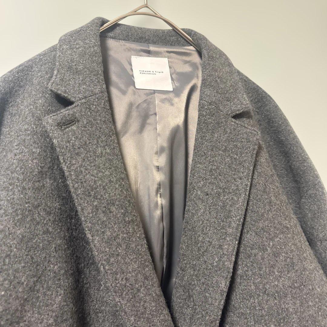 美品 北欧暮らしの道具店 3WAYアレンジ襟のかろやかチェスターコート