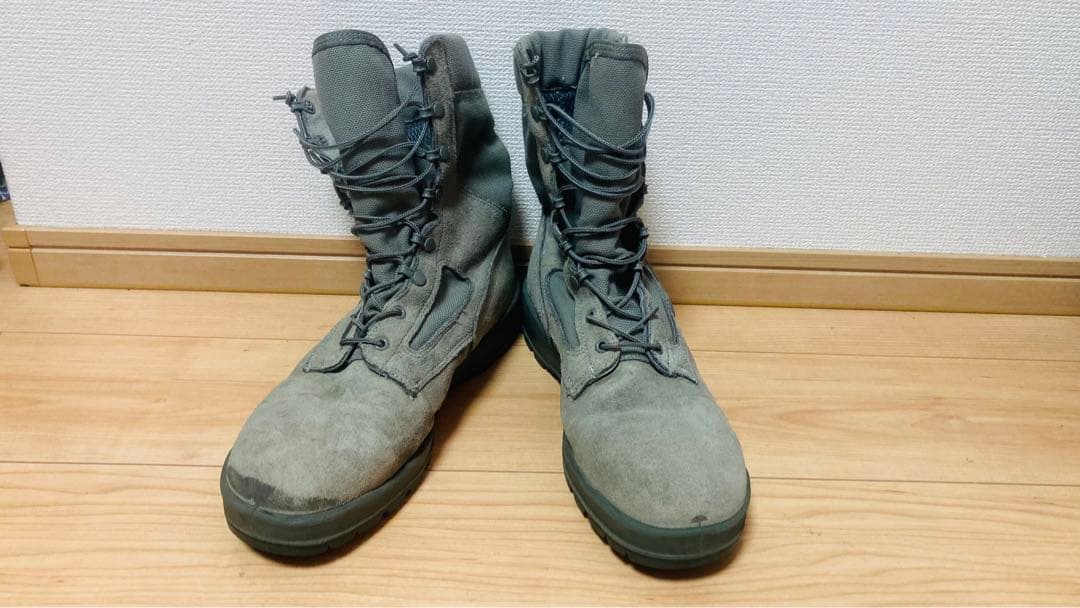 実物米空軍放出品　美品ウェルコ製コンバットブーツ　グレー　11W(29cm) 実物米空軍放出品 美品ウェルコ製コンバットブーツ グレー 11W(29cm