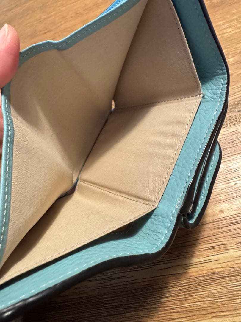 Chloé 三つ折り財布 ライトブルー