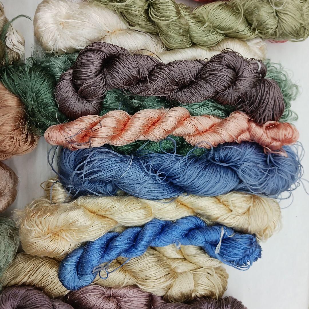 織物、組紐、刺繍手芸用絹糸わけあり