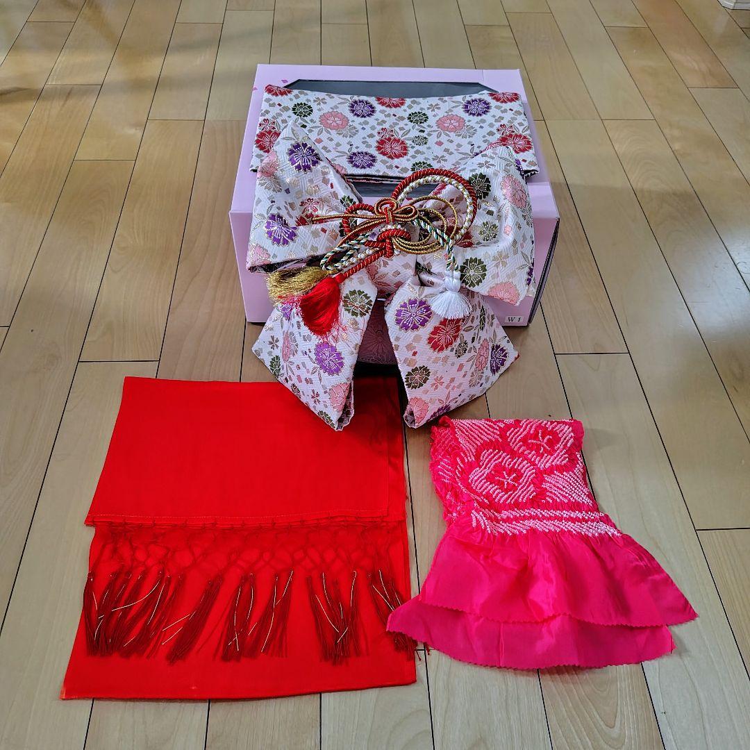 七五三用 （7歳）花柄着物セット（黄色）