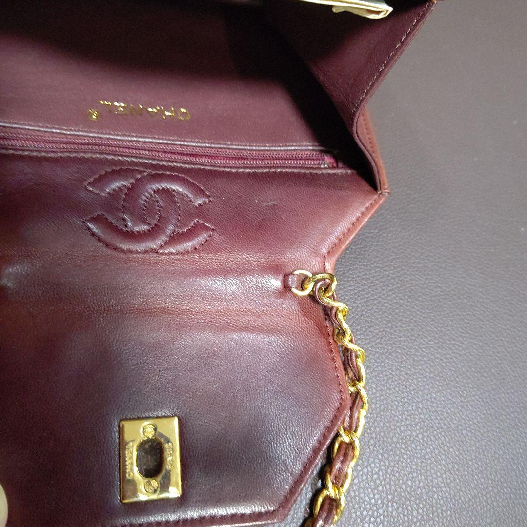 ✨シャネル✨未使用(訳あり)色変酷い ・ブラウン レザー キルティング バッグ