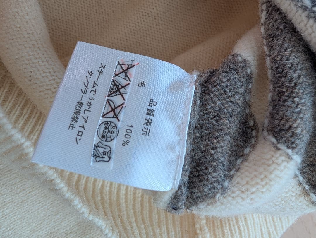 ビームスゴルフ アーガイル М 一度着用の美品ウール100%