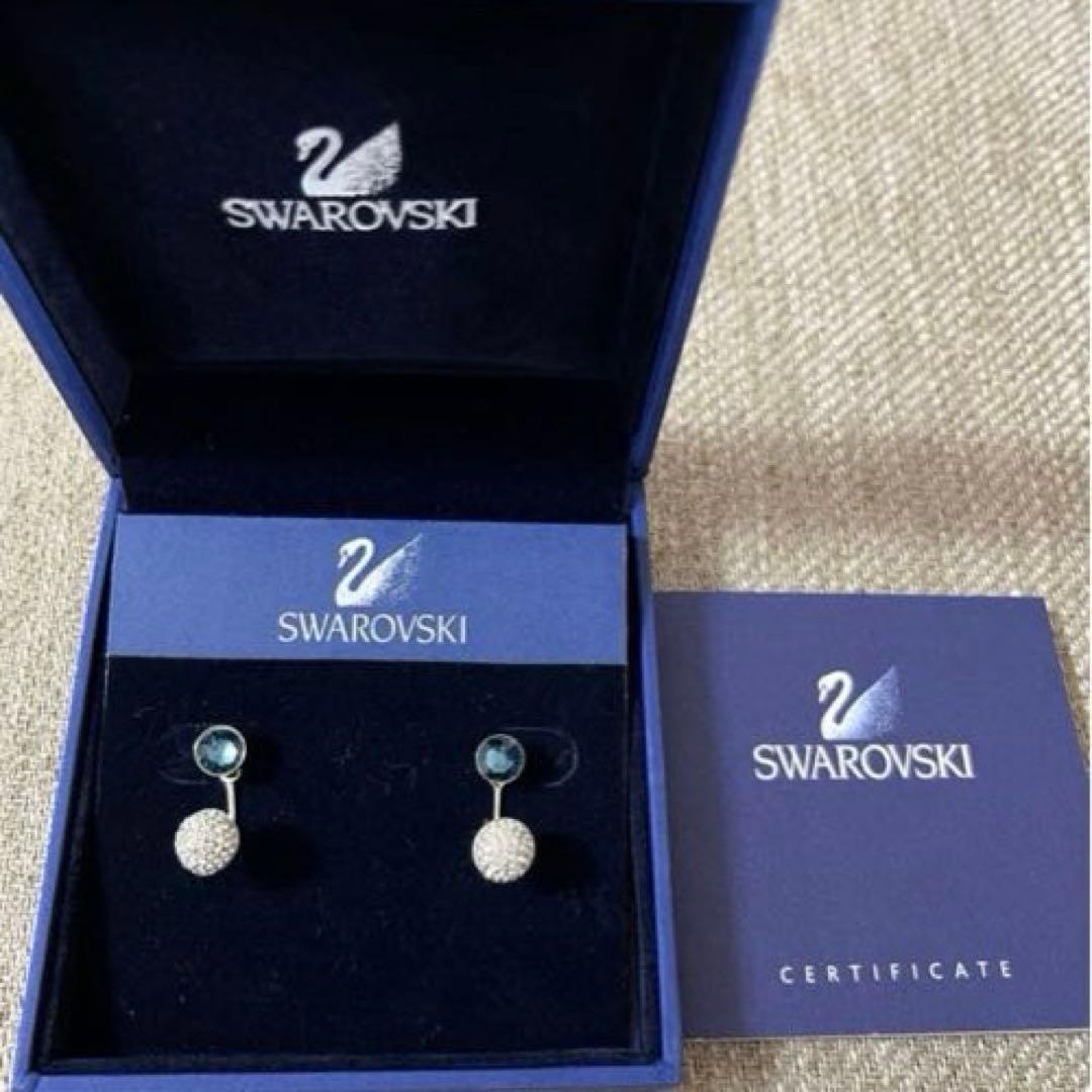 スワロフスキー ピアス Forward 2way ブルー正規品 新品 箱付 - メルカリ