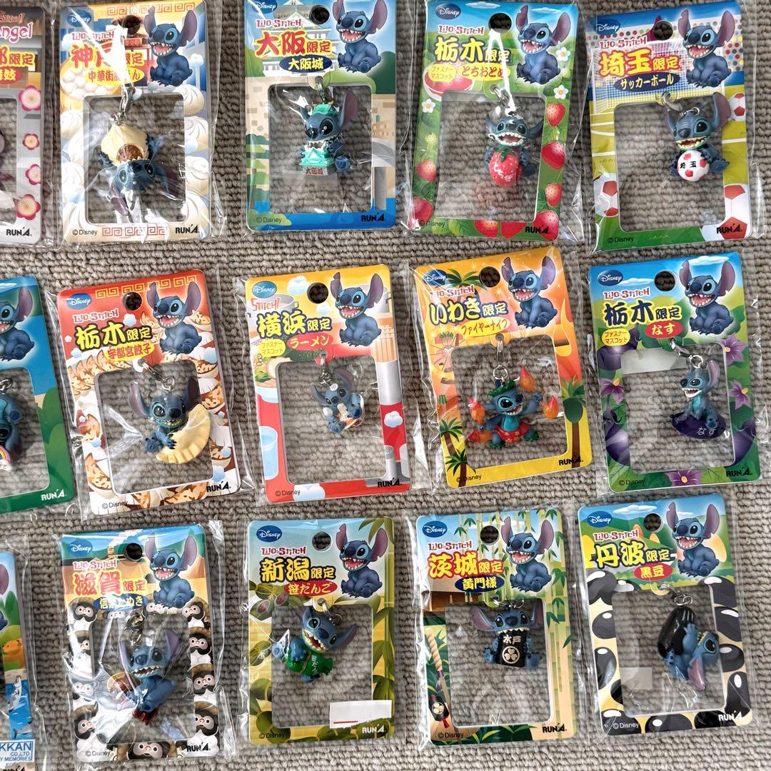 〈新品・未使用・希少〉ご当地 スティッチ ストラップ ファスナーマスコット