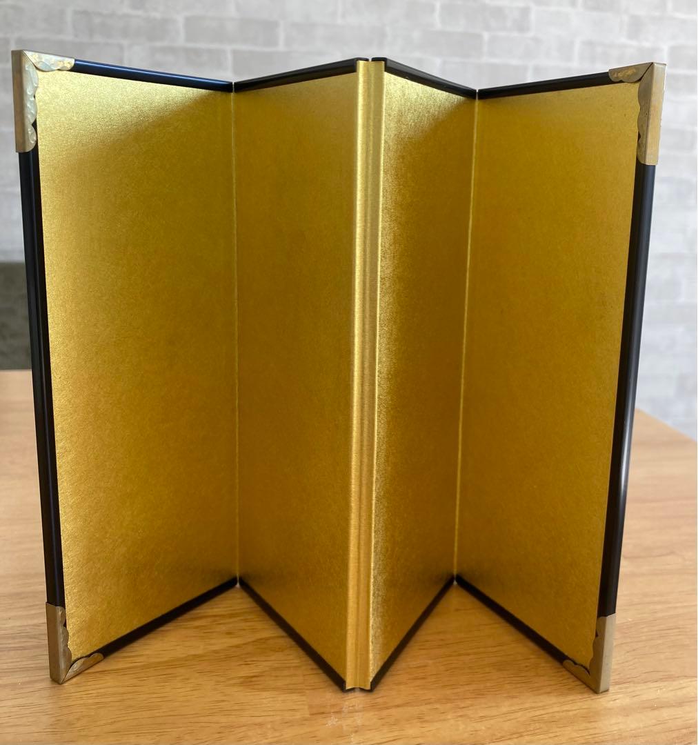 京都・楽焼　みやび雛　敷板・屏風付 吉村楽入