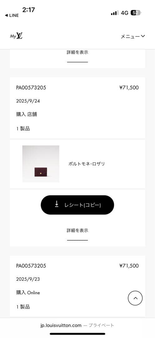 LOUIS VUITTON バーガンディ ケース