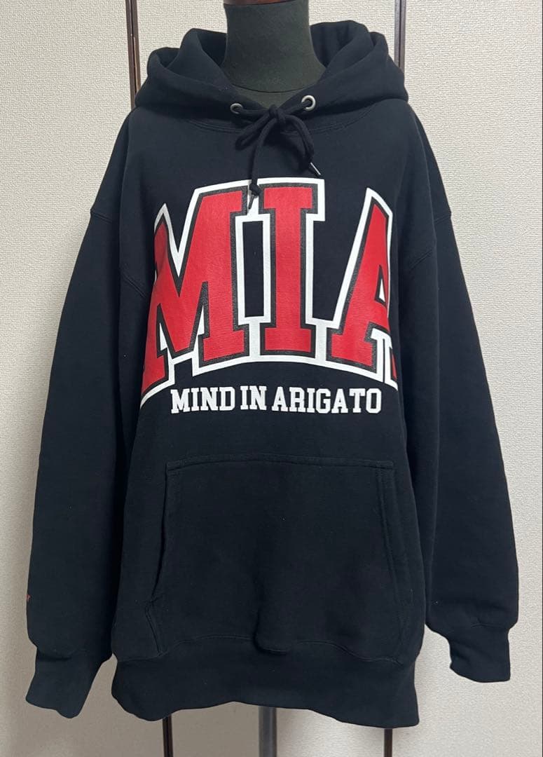 新品タグ付　サプールSapeur プルオーバー　パーカー　ヘビーウエイト L 黒