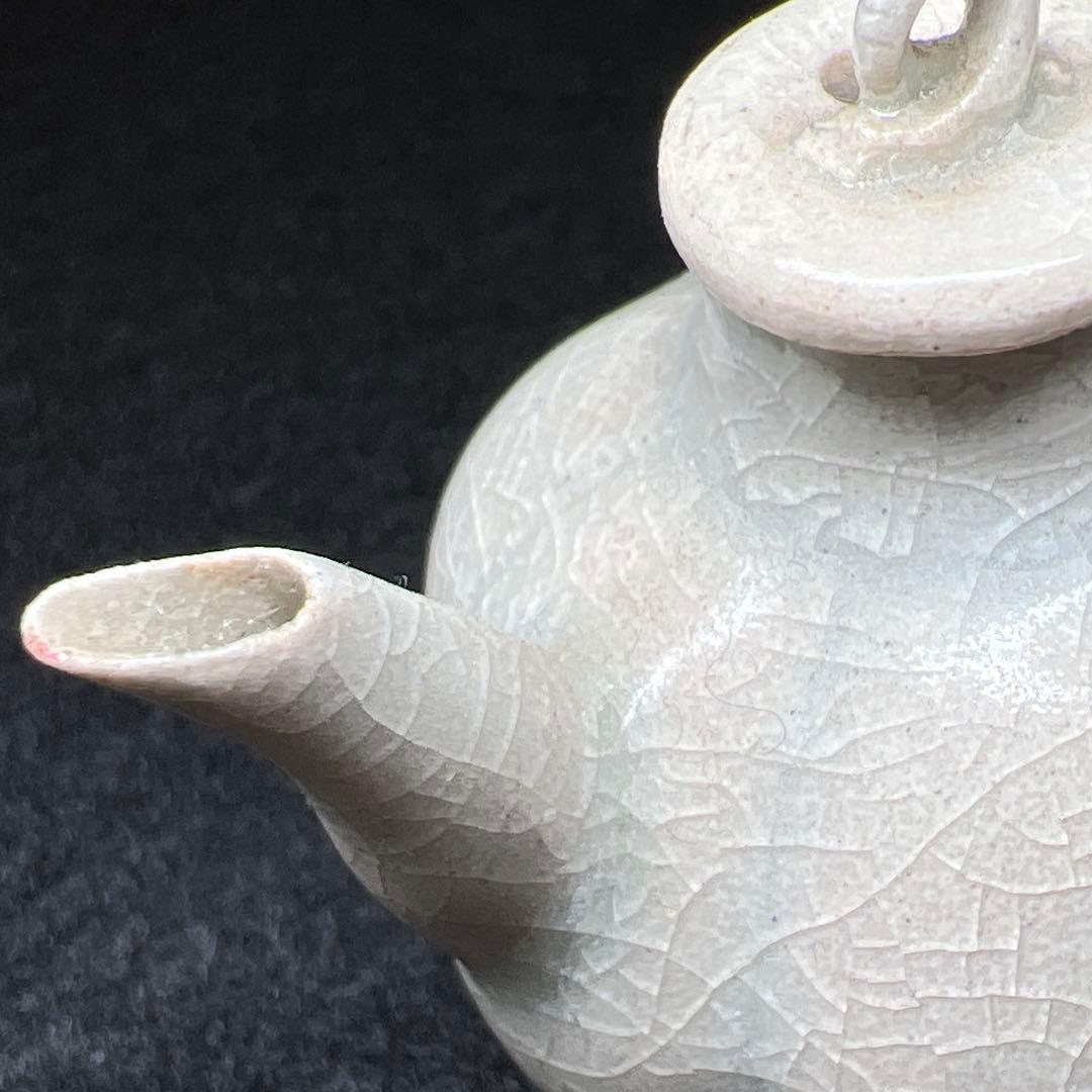 中国宋時代 青白磁急須 幅約5.5㎝ 東Y7-1208☆2F