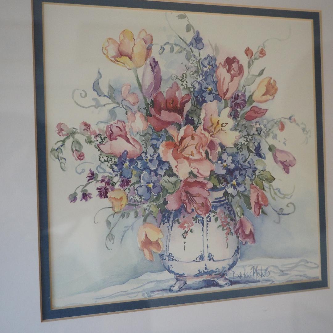 バーバラ・モックの水彩アート２点セット　新品・未使用　送料無料