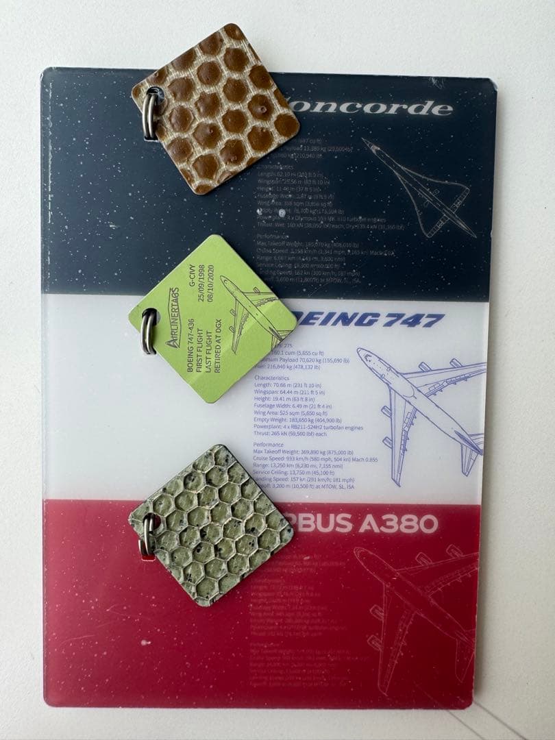Airlinertags クラシックセット B747 A380 コンコルド - メルカリ