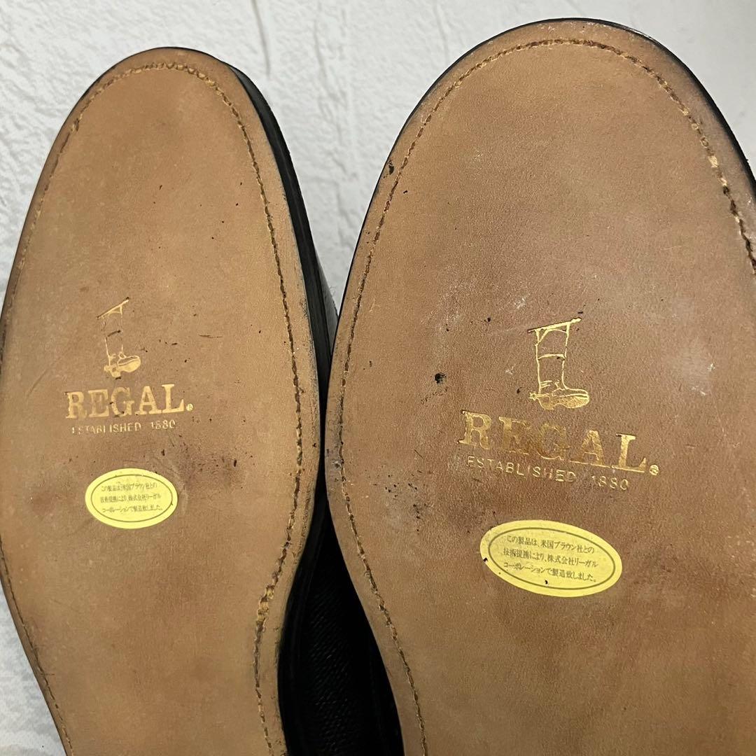 【新品未使用】リーガル インペリアルグレード 2235 ロングウイングチップ 黒