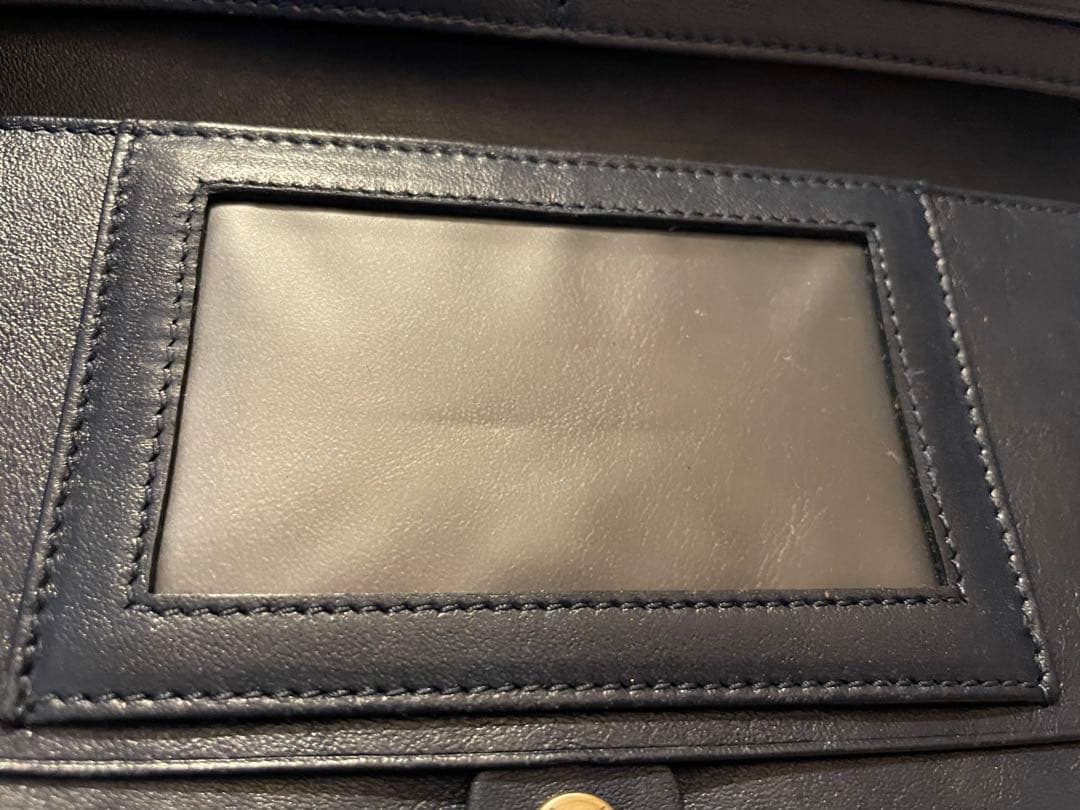 FENDI 二つ折り財布 ネイビー 手帳カバー