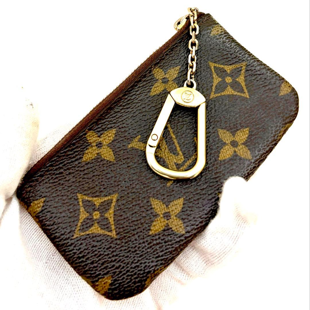 【美品】ルイヴィトン モノグラム ポシェット クレ ケース 小銭入れ
