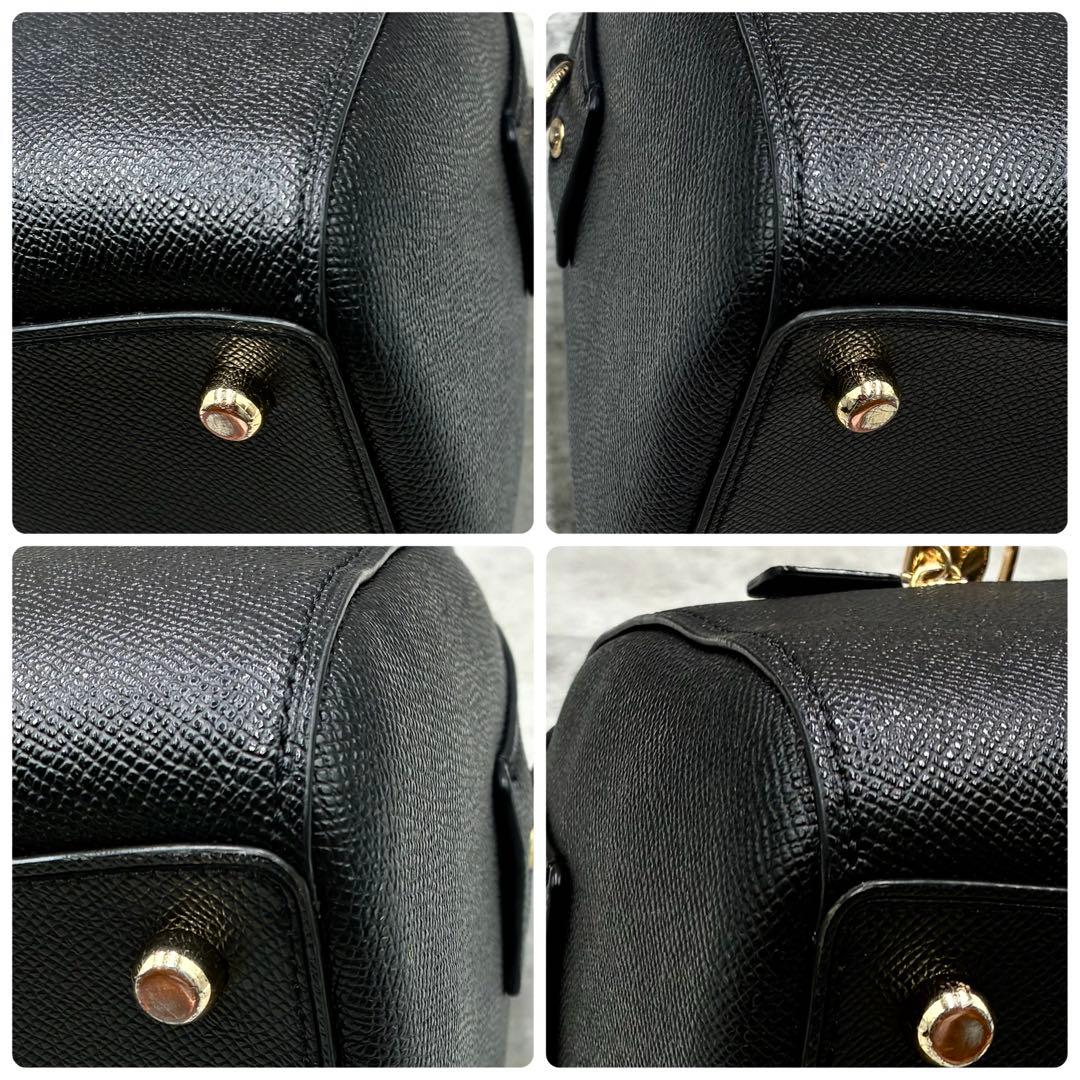 ✨美品✨コーチ　ローアンサッチェル　ショルダーバッグ 2way レザー　ブラック