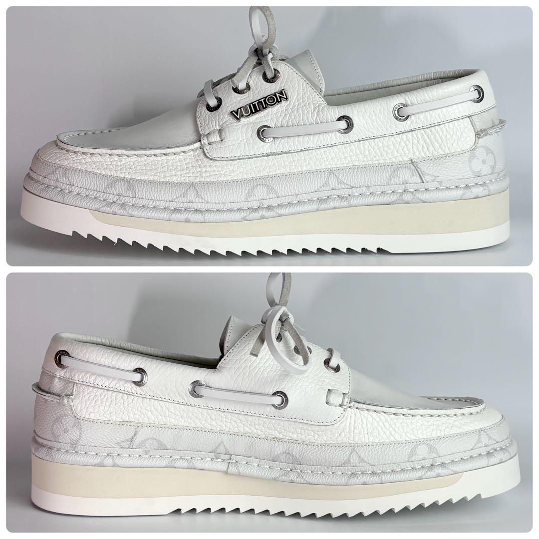 【新品同様】 ルイヴィトン デッキシューズ モノグラム レザー 箱 保存袋付き