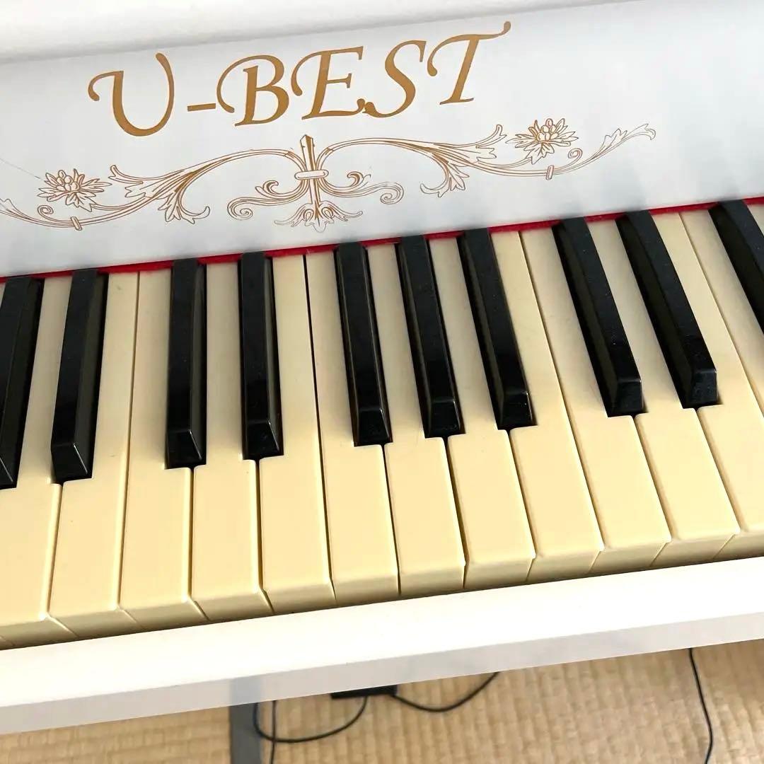 U-BEST デジタルピアノ ホワイト電子足踏みペダル付きコンセント