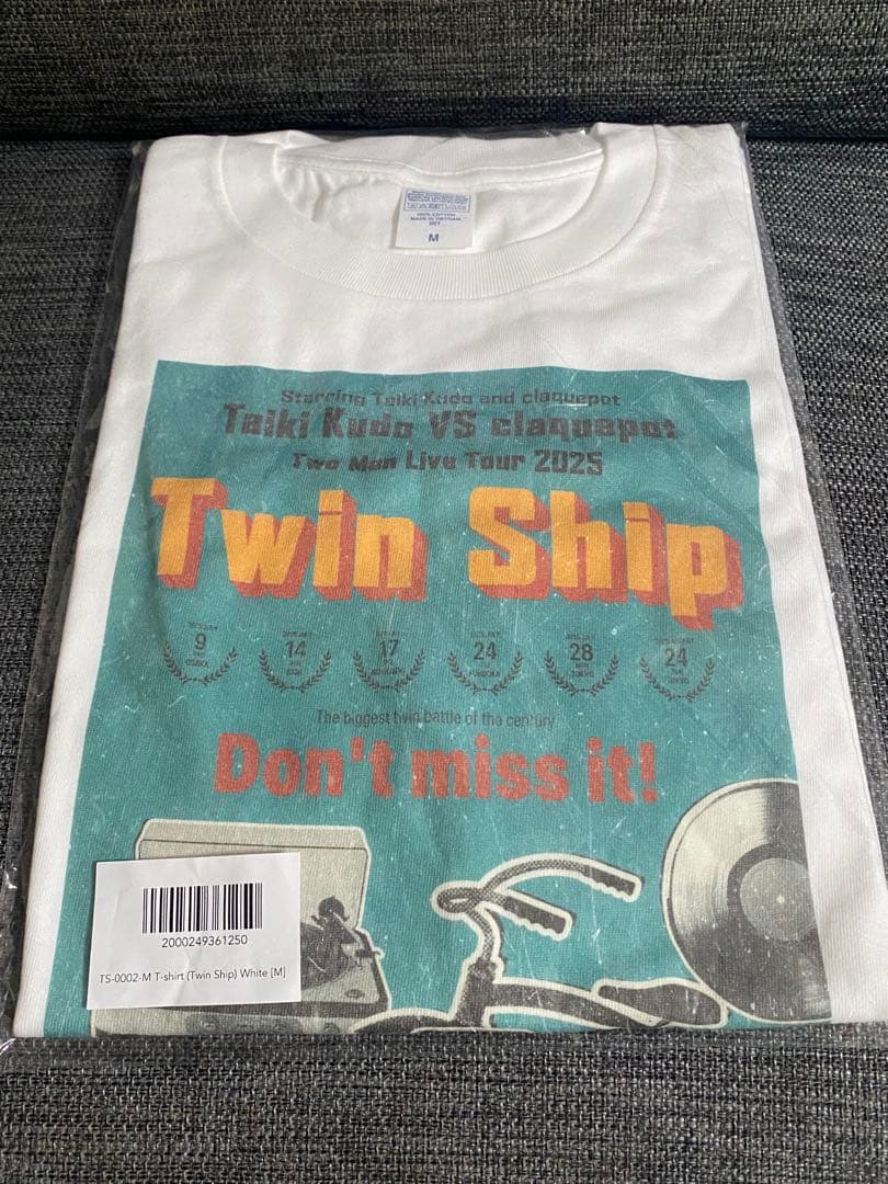 会場限定カラー】工藤大輝claquepotツーマンTwin Ship Tシャツ