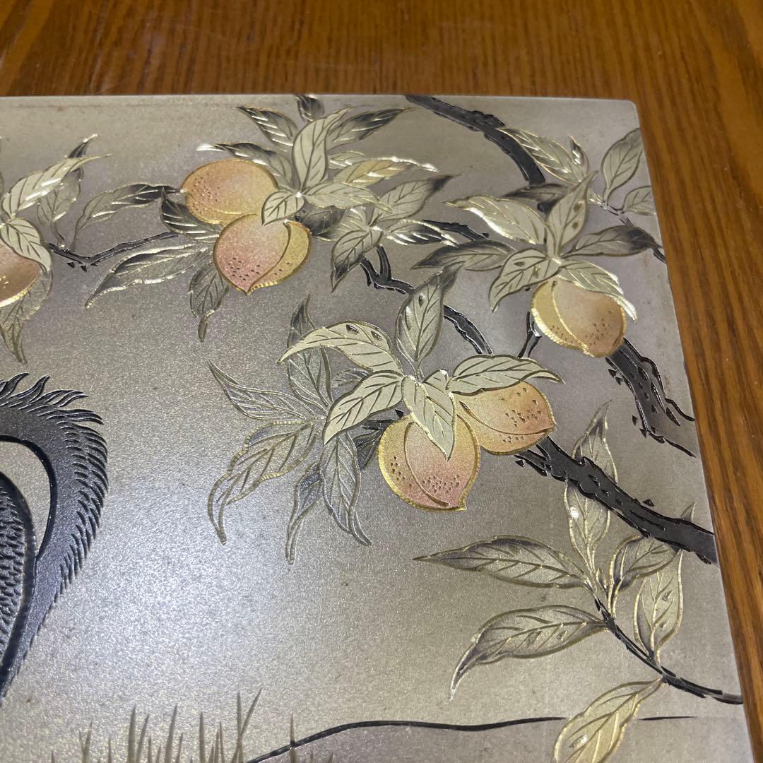 アンティークな銅板彫刻美術品 宗融子 美矩刻